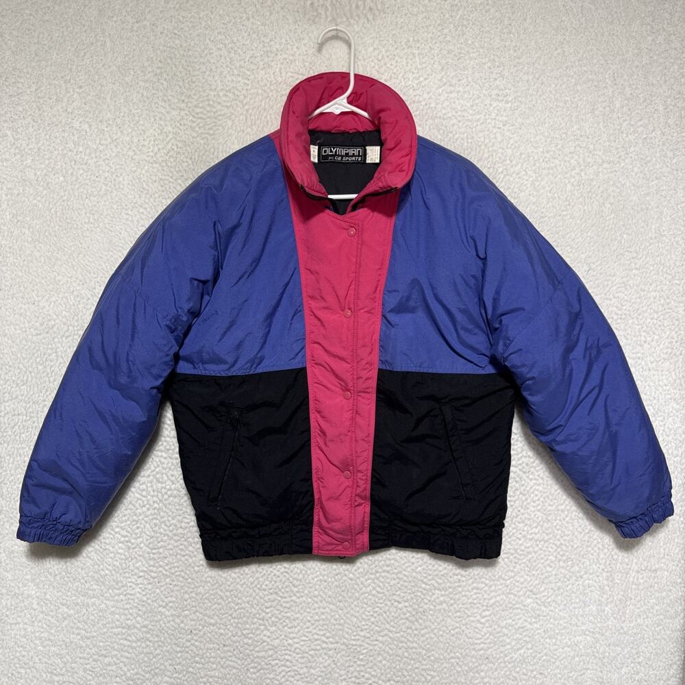 VTG 90’s Olympian By CB Sport Color Block Ski Coat Women’s 8/M - READ